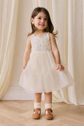 Robe Romantique Vintage en Coton et Tulle de Polyester à Jupe Volumineuse