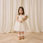 Robe Romantique Vintage en Coton et Tulle de Polyester à Jupe Volumineuse