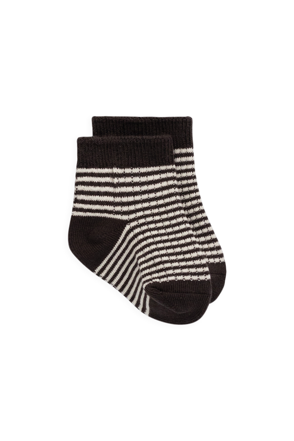 Chaussettes classiques en coton rayé Raku et nuage avec bord-côte et élasticité douce
