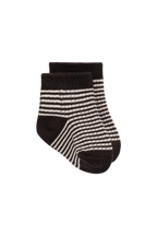 Chaussettes classiques en coton rayé Raku et nuage avec bord-côte et élasticité douce