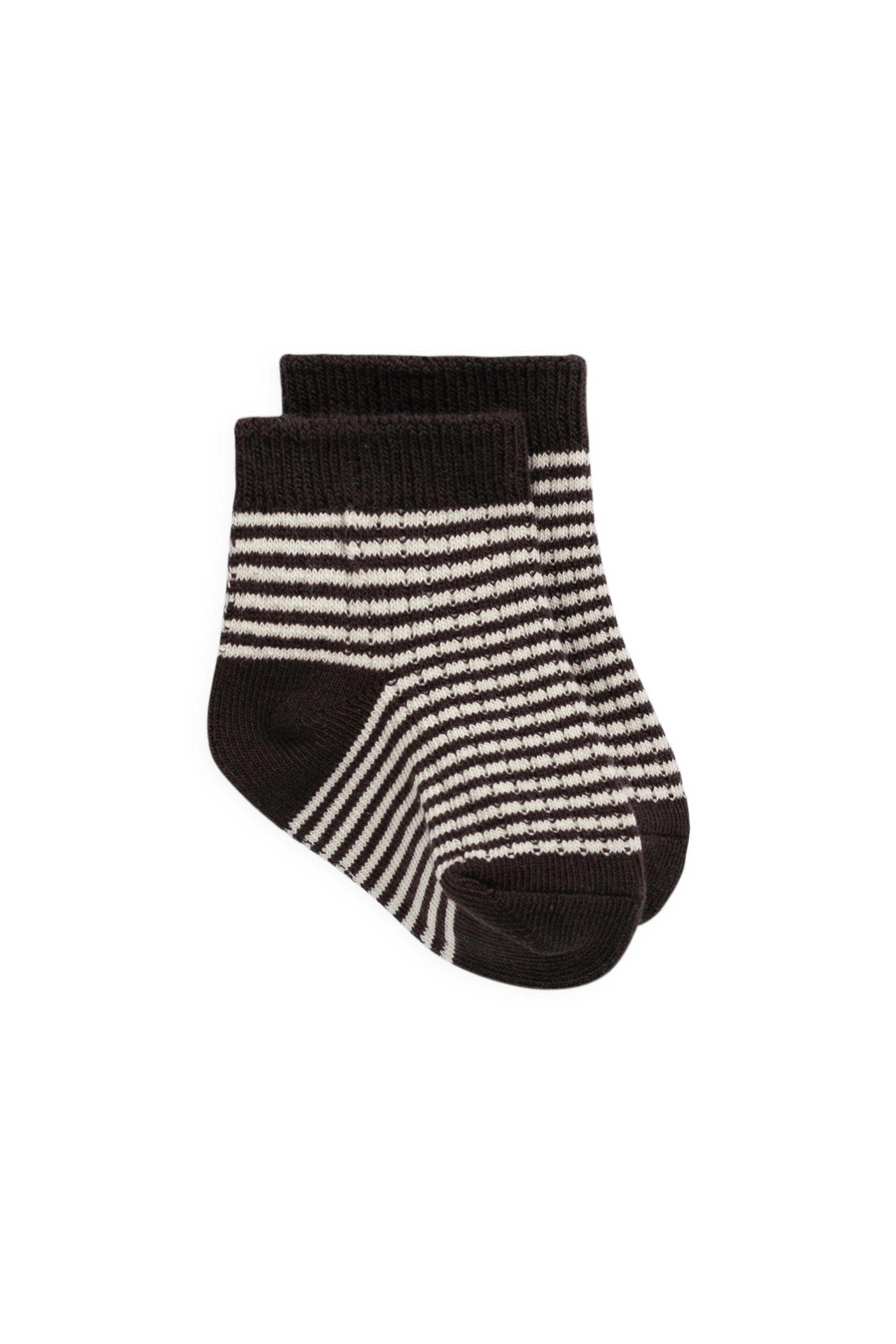 Chaussettes classiques en coton rayé Raku et nuage avec bord-côte et élasticité douce