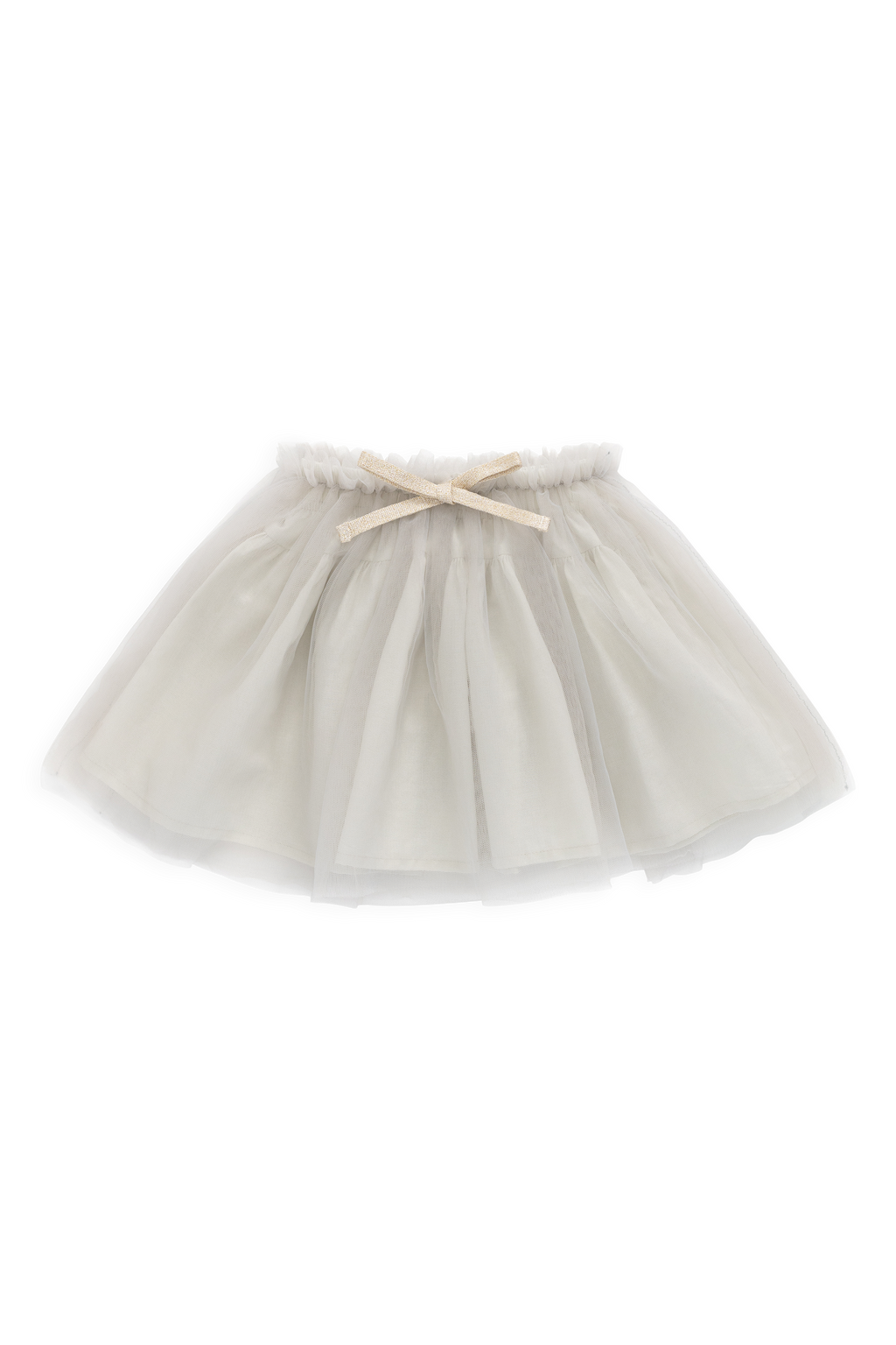 Jupe élégante en polyamide mousse de mer avec taille élastique et nœud décoratif