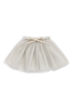 Jupe élégante en polyamide mousse de mer avec taille élastique et nœud décoratif