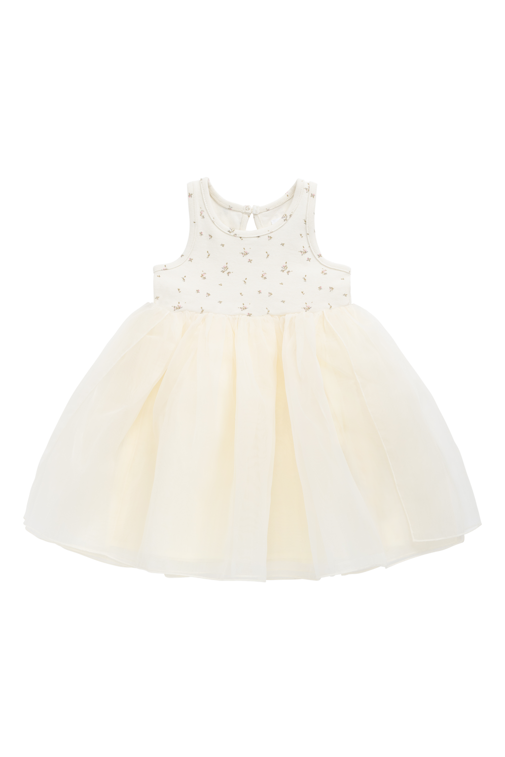 Robe Romantique Vintage en Coton et Tulle de Polyester à Jupe Volumineuse