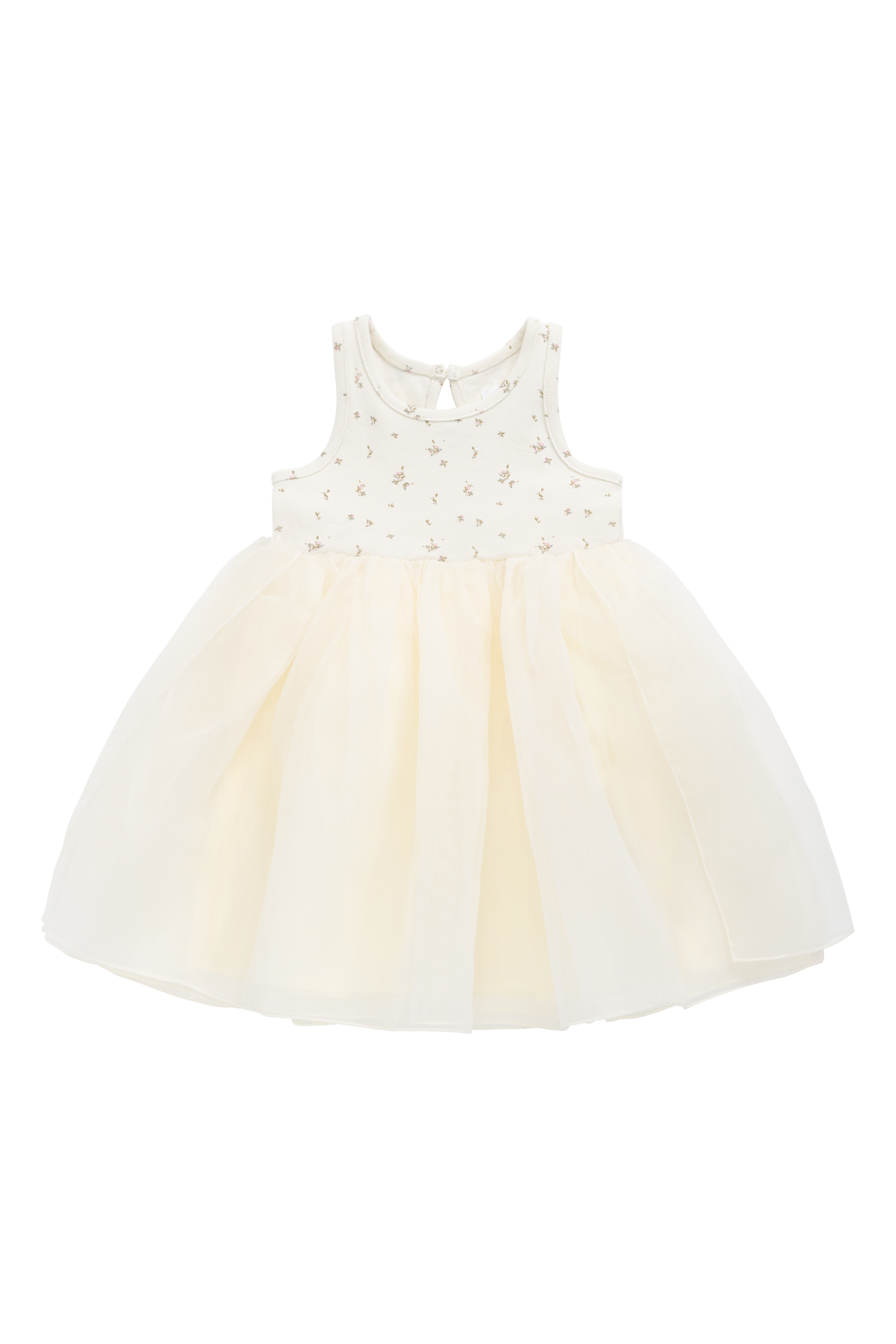 Robe Romantique Vintage en Coton et Tulle de Polyester à Jupe Volumineuse