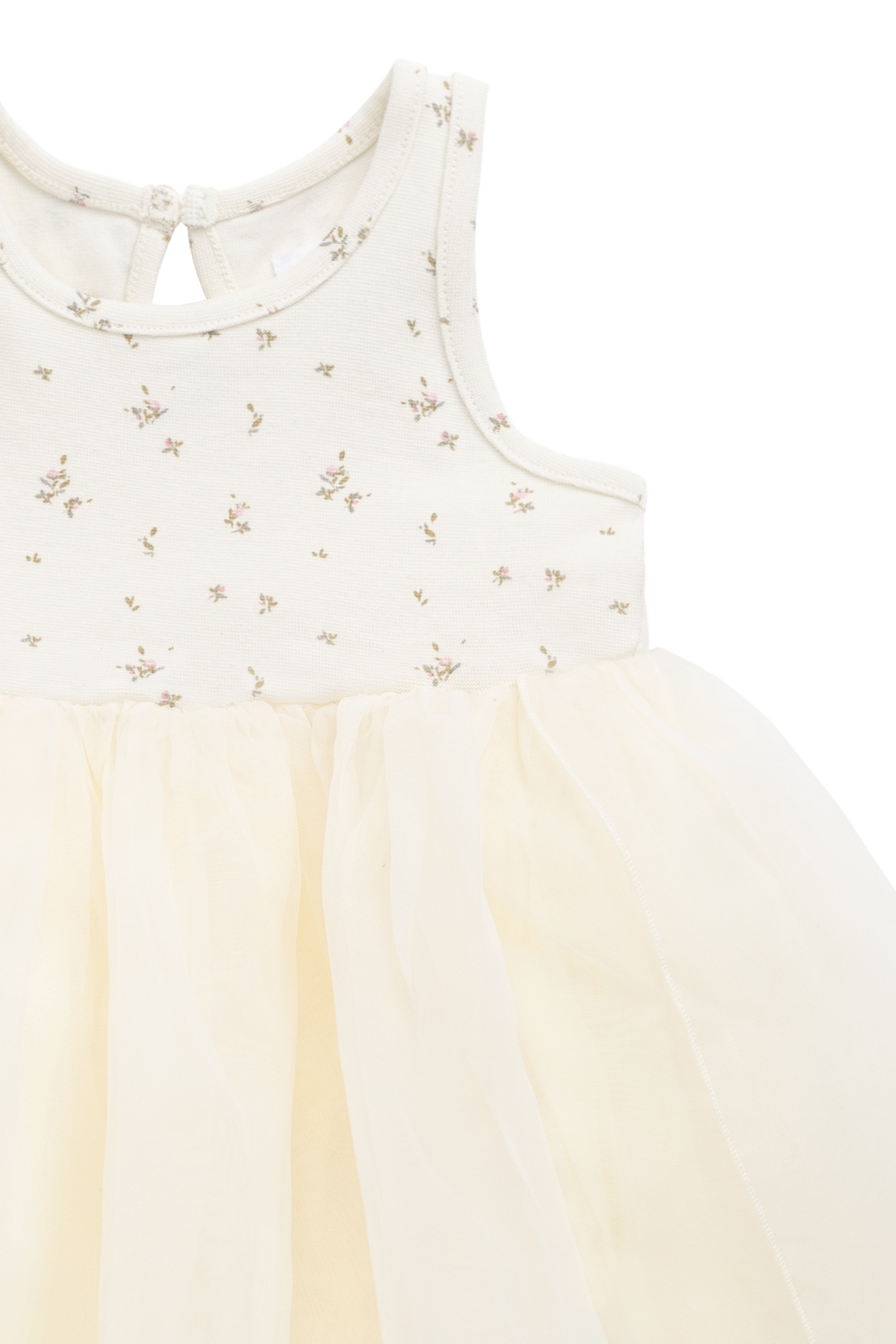 Robe Romantique Vintage en Coton et Tulle de Polyester à Jupe Volumineuse